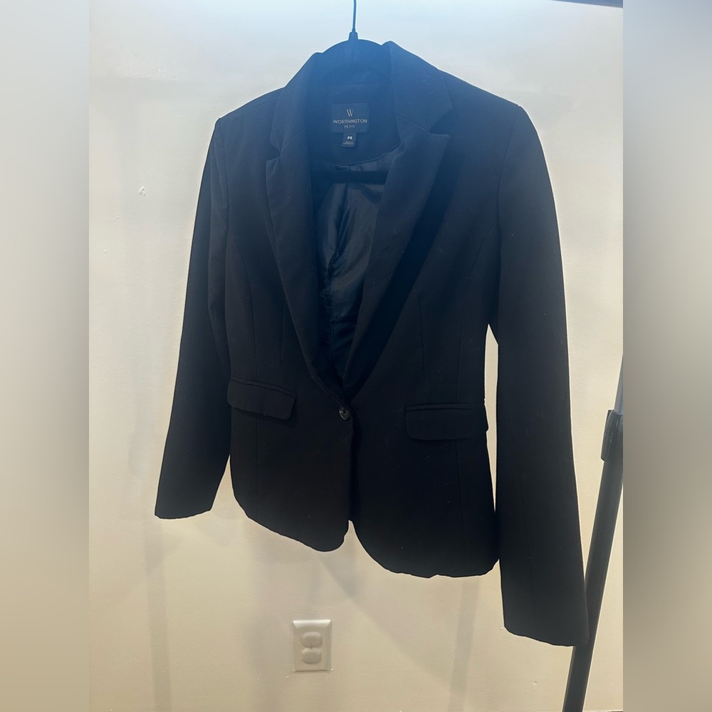 Worthington Women's Classic Black Suit Jacket